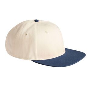 Beechfield Unisex Adult Contrast 6 Panel Baseball Cap / Natural/Navy